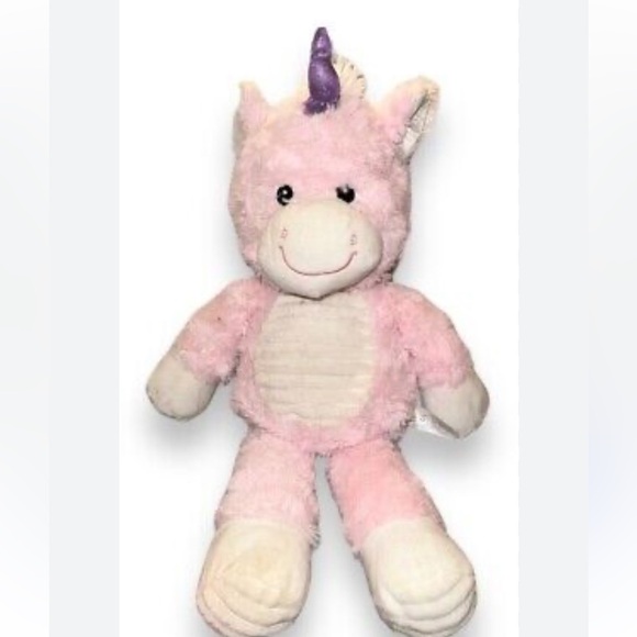 Spark Create Imagine Pink Unicorn Plush Rattle Crinkle Baby Toy - Picture 1 of 7